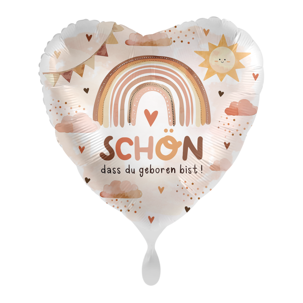 Premioloon Ballon "Schön, dass du geboren bist"