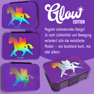 Bearfoot Bento Box Compact Unicorn Glow - leicht und auslaufsicher