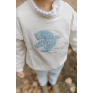 Leevje  Oversized Sweatshirt Peace, Love and Joy mit...