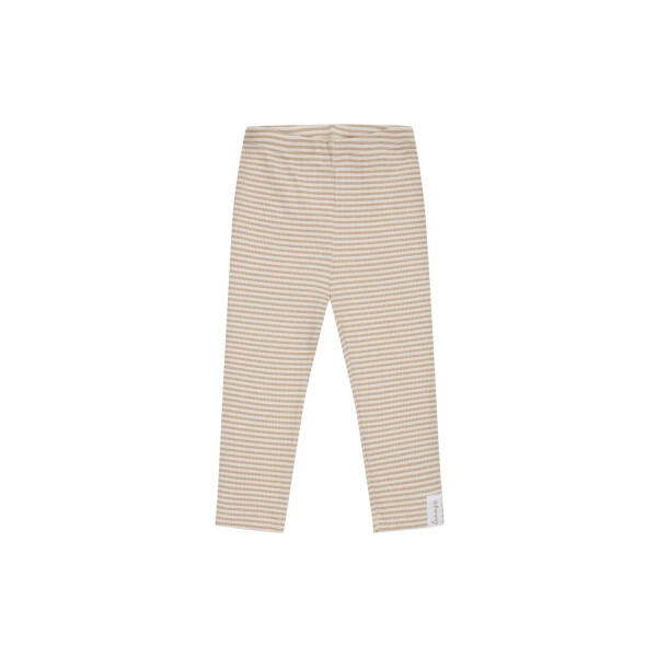 Leevje Leggings Basic Beige Stripe