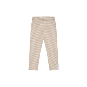 Leevje Leggings Basic Beige Stripe