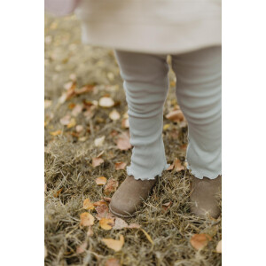 Leevje Schlag-Leggings Soft Green Print Bio
