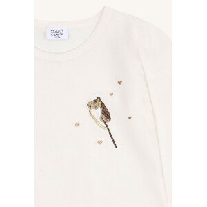 Hust & Claire Longsleeve Alma mit Pferdestickerei