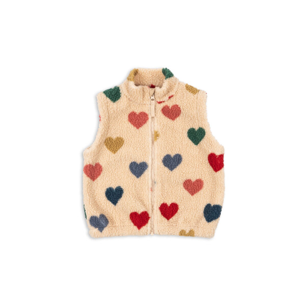 Konges Sløjd Teddyfleeceweste Bon Coeur Coloré