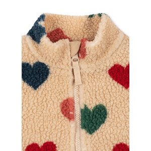 Konges Sløjd Teddyfleecejacke Jody Multi Heart