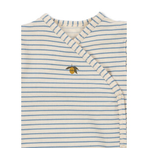 Konges Sløjd Wickelbody Langarm Bio Stripe Lemon