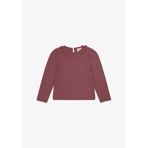 EN FANT Longsleeve mit Spitzenkragen Roan Rouge