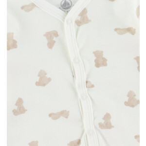 Petit Bateau Strampler ohne Füßchen aus Baumwolle Bärchen