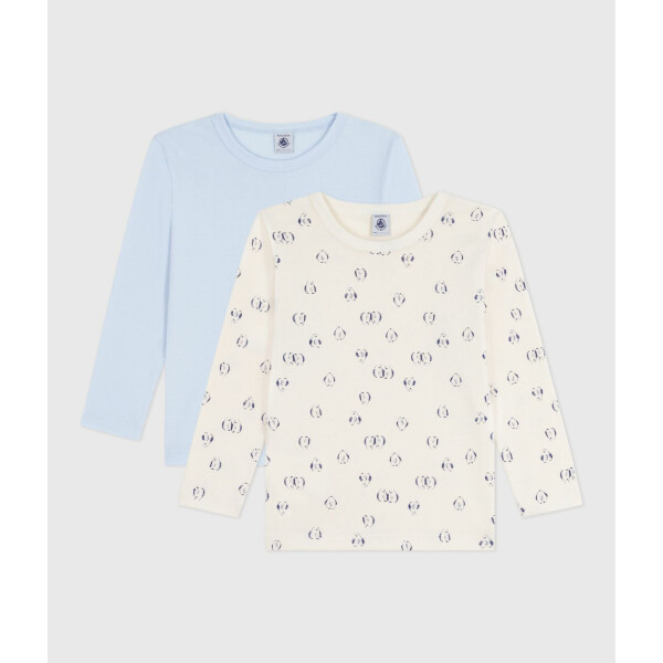 Petit Bateau Langarmshirt 2er Set Pinguin