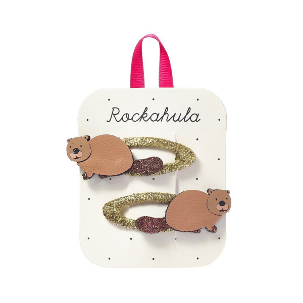 Rockahula Haarspangen 2 Stück Basil Beaver Clips