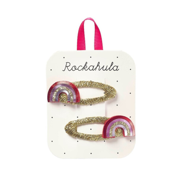 Rockahula Haarspangen 2 Stück Disco Rainbow Clips
