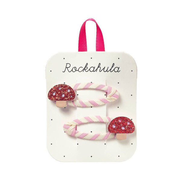 Rockahula Haarspangen 2 Stück Stripy Toadstool Clips