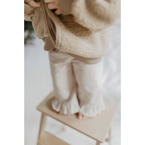 Leevje Teddyjacke Beige & Caramel