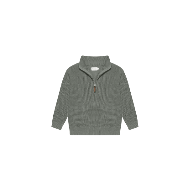 Leevje Chunky Knit Half-Zip Pullover