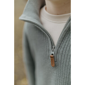Leevje Chunky Knit Half-Zip Pullover