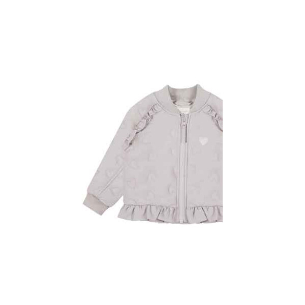 Leevje Steppjacke Heart mit Rüschensaum