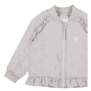 Leevje Steppjacke Heart mit Rüschensaum