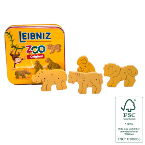 Tanner Leibnitz Kekse Zoo aus Holz in Metalldose