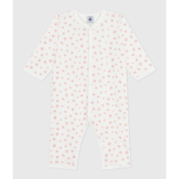 Petit Bateau Strampler ohne Füßchen aus Baumwolle Herzen