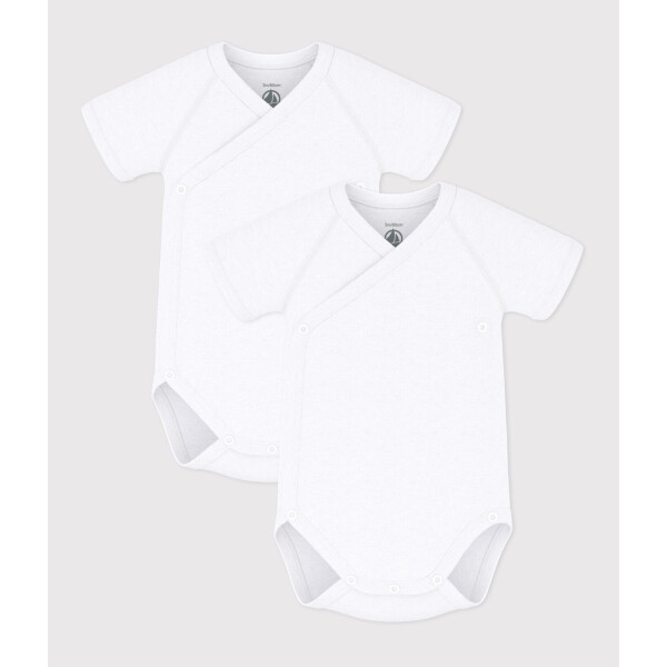 Petit Bateau Wickelbody Kurzarm Bio 2er Set
