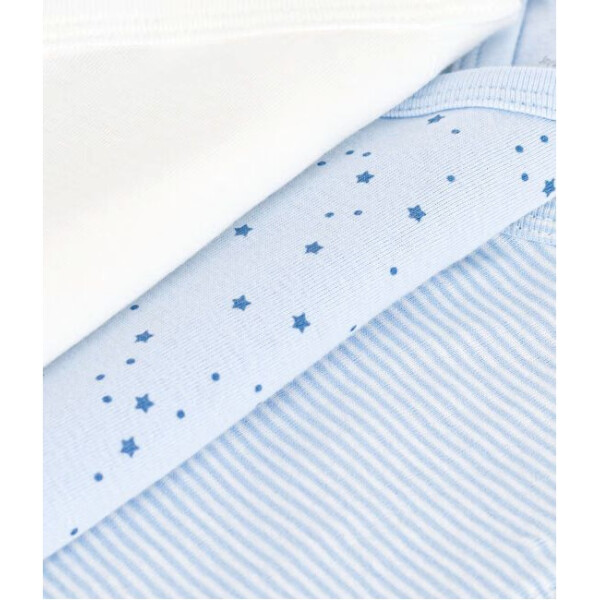 Petit Bateau Wickelbody Langarm Bio 3er Set Sterne