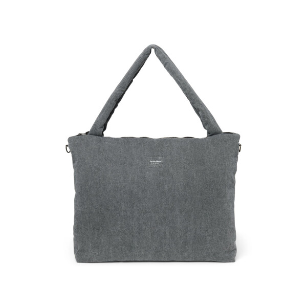 Studio Noos Denim Solid  Grey Wickeltasche