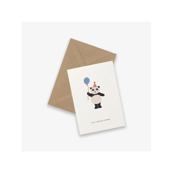 Kartotek Glückwunschkarte Panda Have a Pantastic Birthday