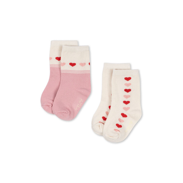 Konges Sløjd 2er Set Socken Jaquard Herz
