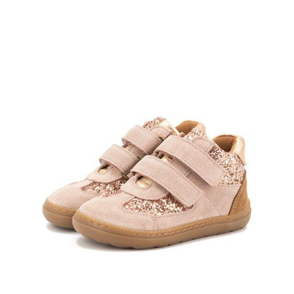 clic! Sneaker halbhoch Serraje Leder Glitzer Barfuß