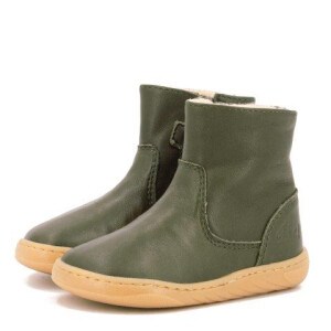 clic! Winterstiefel Leder dunkelgrün Wolle