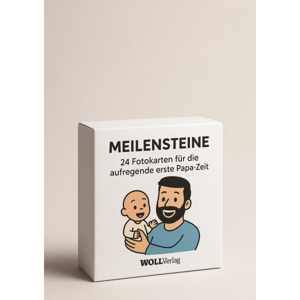 Woll Verlag - Meilensteine 24 Fotokarten für die aufregende erste Papa-Zeit