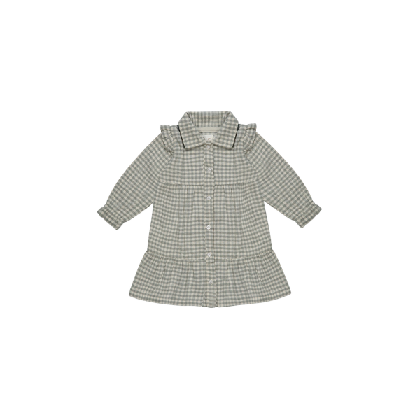 Leevje Flanellkleid Kariert green