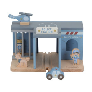Little Dutch Polizeistation aus Holz (Eisenbahn kompatibel)