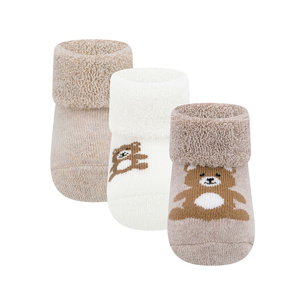 Ewers Babysocken 3er Set Teddy