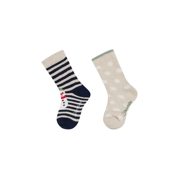 Sterntaler Socken 2er-Pack Schneemann & Schneestern