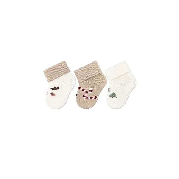 Sterntaler Erstlingssocken 3er-Pack Weihnachten