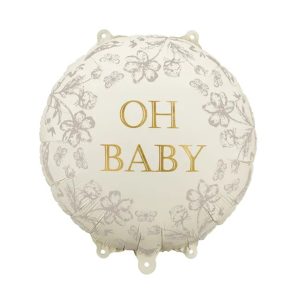 PartyDeco Ballon Oh Baby*