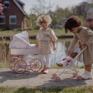 Little Dutch Puppenbuggy Metall/Stoff Soft Flowers