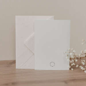 Eulenschnitt Klappkarte mit Umschlag Hochzeitsauto