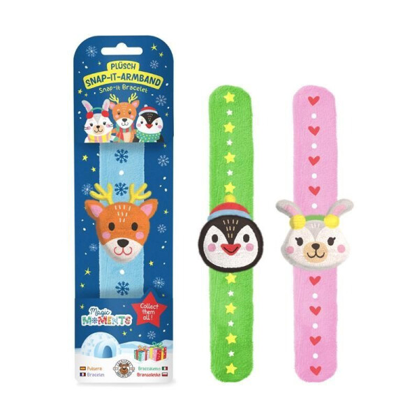 Trendhaus Magic Moments Plüsch Snap-Armband Weihnachten