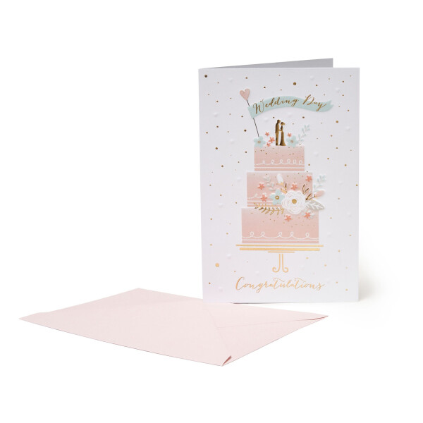 Legami Klappkarte mit Umschlag Wedding Cake