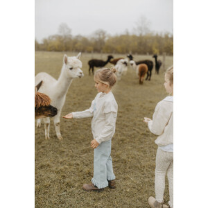 Leevje Cordhose weit mit Rüschen
