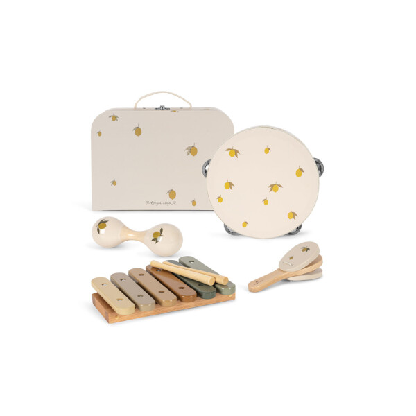 Konges Sløjd Musik Koffer Set Lemon Glossy