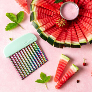 Lekkabox Edelstahl Wellenschneider Rainbow