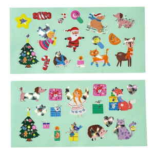 Moses Verlag Sticker von der Rolle Weihnachtsfreunde