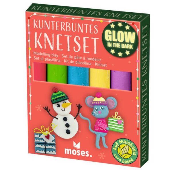 Moses Verlag Kunterbuntes Knetset - Glow in the Dark