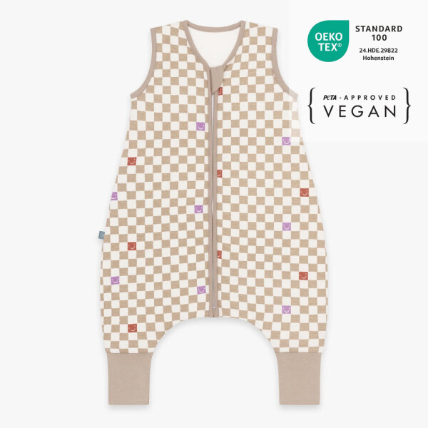 Emma&Noah Schlafsack mit Füßen 2.5 TOG Check Smile