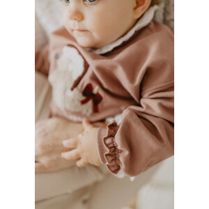 Leevje Oversized Sweatshirt Dackel christmas hat & bow
