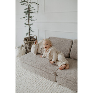 Leevje Pyjama Set Dackel cappuccino aus Musselin