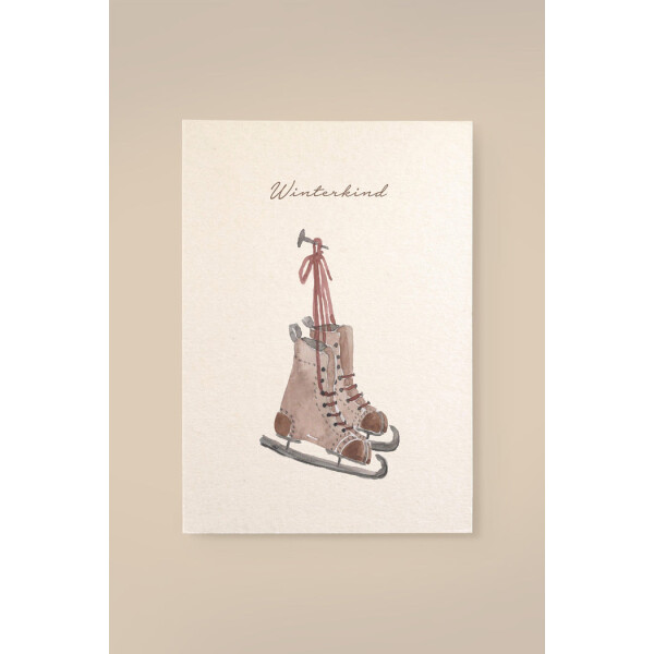 Leevje Postkarte Winterkind mit Umschlag